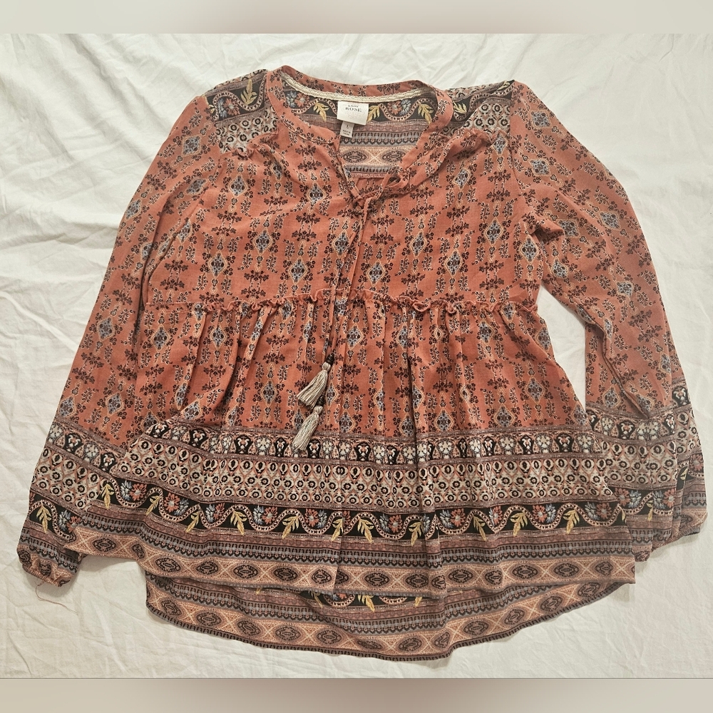 SALE! Women's Knox Rose Patterned Top (L)